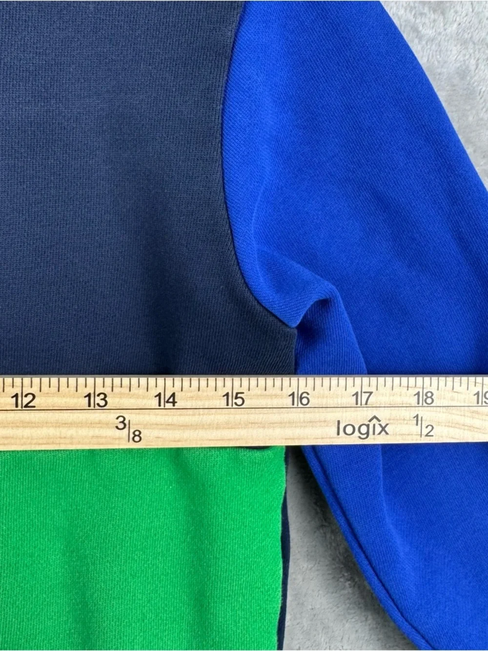 Polo Ralph Lauren Youth M‎ 10-12 Color Block Hoodie Blue Yellow White Green